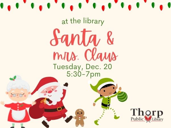 Santa & Mrs. Claus at the Library